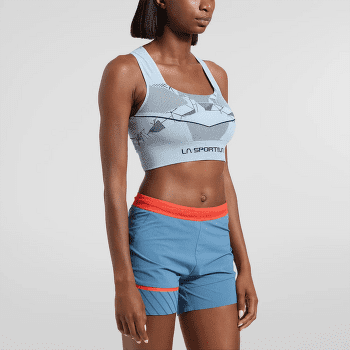 Biustonosz La Sportiva FOCUS II TOP Women Black/Cherry Tomato