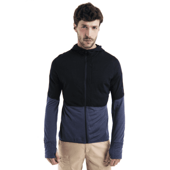 Koszulka z długim rękawem Icebreaker Merino 200 RealFleece™ Descender LS Zip Hoodie Men ABYSS/BLUE ASH/CB