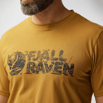 Koszulka z krótkim rękawem Fjällräven Lush Logo T-Shirt Men Acorn