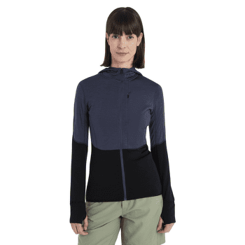 Bluza Icebreaker Merino Blend 200 RealFleece™ Descender LS Zip Hoodie Women GRAPHITE/BLACK/CB