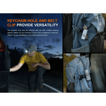 Latarka Fenix Rechargeable Flashlight E06R Grey