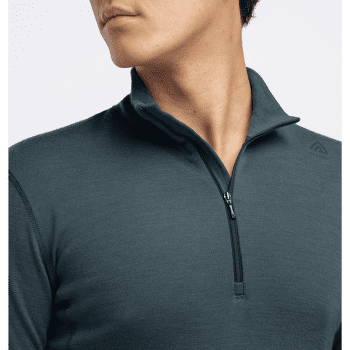 Koszulka z długim rękawem Aclima WarmWool Mock Neck Shirt Men Green Gables