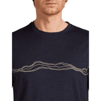 Koszulka z krótkim rękawem Icebreaker Merino 150 Tech Lite SS Tee Mountain Pulse Men Midnight Navy