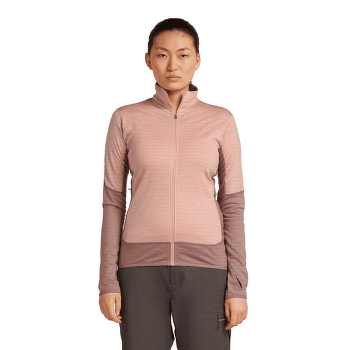 Bluza Icebreaker Merino Blend 300 RealFleece™ Descender LS Zip Women SUMMIT/BLUSH/CB