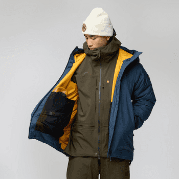 Kurtka Fjällräven Bergtagen 130 Insulation Jacket Men Mountain Blue-Mustard Yellow