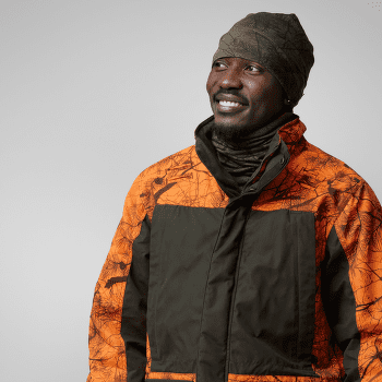 Czapki Fjällräven Lappland Beanie Green Camo-Orange Multi Camo