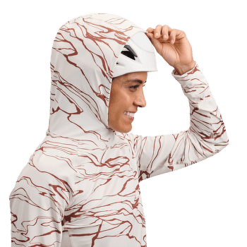 Bluza Black Diamond LS Alpenglow Hoody Women Relief-Meadow Rose-Fig