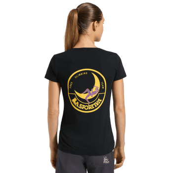 Koszulka z krótkim rękawem La Sportiva CLIMBING ON THE MOON T-Shirt Women Viola/Giallo