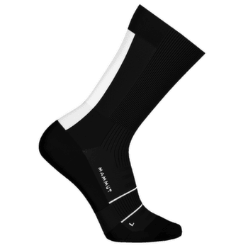 Skarpety Mammut TRAIL RUNNING LIGHTWEIGHT MERINO CREW SOCKS black-white 0047