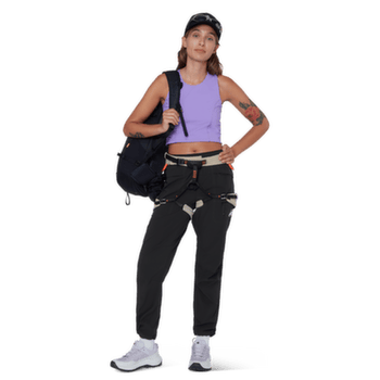 Spodnie Mammut SENDER CLIMBING PANTS WOMEN 3818 dark mammut red