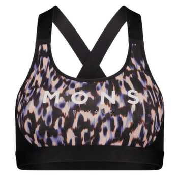 Biustonosz Mons Royale Stela X-Back Bra Women Rock Leopard/Black