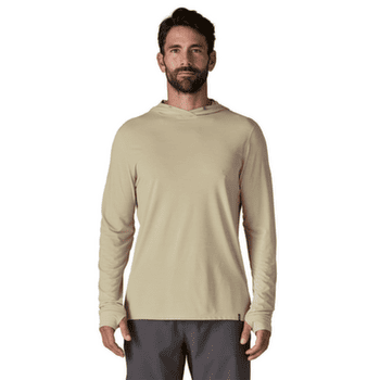 Koszulka z długim rękawem Patagonia Cap Cool Ultra Hoody Men Pumice - Dyno White X-Dye