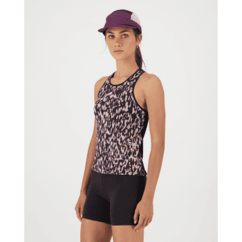 Tank top Mons Royale Bella Merino Tank Women Rock Leopard/Black