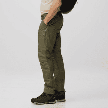 Spodnie Fjällräven ABISKO HYBRID TRAIL TROUSERS ZIP-OFF MEN Laurel Green