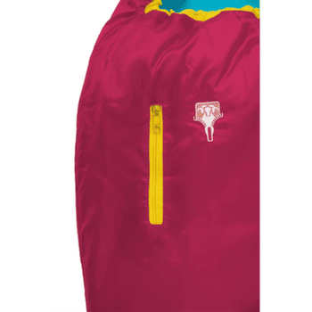 Śpiwór Grüezi bag Kids Grow Colorful Raspberry Red Raspberry Red