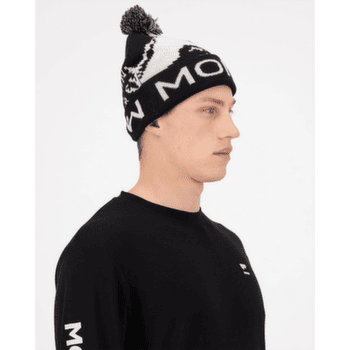 Czapki Mons Royale Mtn Pixel Merino Pom Pom Beanie Black / White