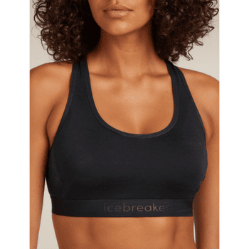 Biustonosz Icebreaker Merino 125 ZoneKnit Racerback Bra Women Black