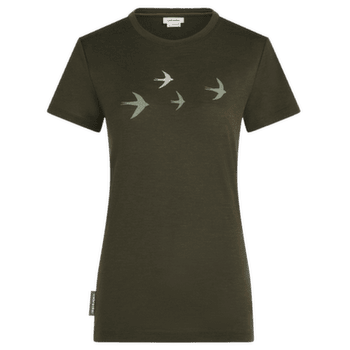 Koszulka z krótkim rękawem Icebreaker Merino 150 Tech Lite SS Tee Bird Transit Women DK LODEN