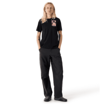 Koszulka z krótkim rękawem Arcteryx Krag SL Cotton Superbloom Crew SS Women Black