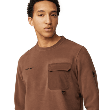 Bluza Mammut Moonstone Light ML Hybrid Crew Neck oatmeal-soil