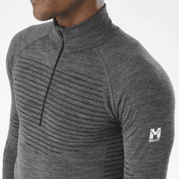 Pulower Millet DRYNAMIC WARM 1/2 ZIP MEN ANTHRACITE GREY NEW