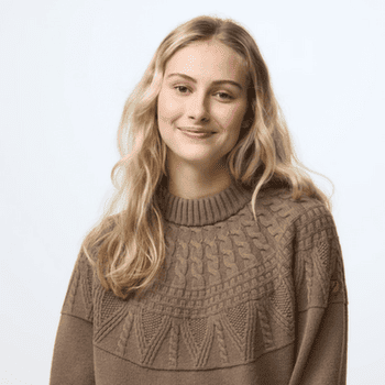 Sweter Fjällräven Övik Solid Jacquard Knit Women Suede Brown