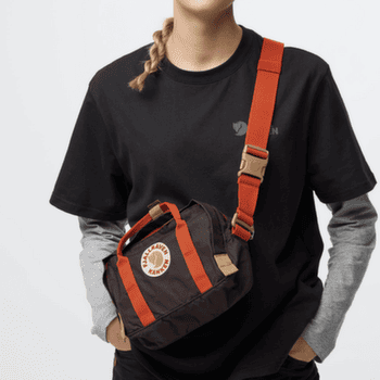 Torba Fjällräven Kanken Koncept Crossbody Black Oak-Rowan Red