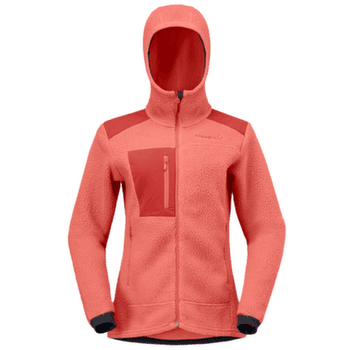 Kurtka Norrona trollveggen warm3 Zip Hood Women Deep Sea Coral/Baked Apple