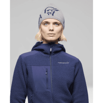 Czapki Norrona /29 mid merinoUll logo Beanie Grey Melange