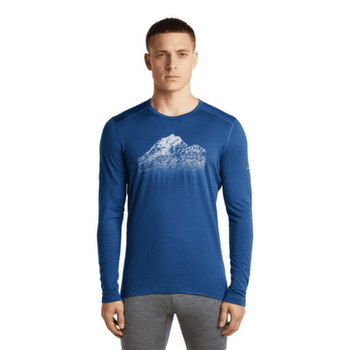 Koszulka z długim rękawem Icebreaker Merino 200 Oasis LS Crewe Rising Light Men BLACK