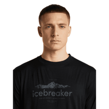 Koszulka z krótkim rękawem Icebreaker Merino 150 Tech Lite SS Relaxed Tee icebreaker Heritage Men BLACK