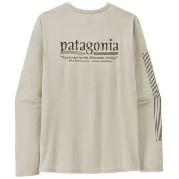 Koszulka z długim rękawem Patagonia LONG-SLEEVED CAP COOL DAILY SHIRT - HUT TRIPPER Men Dyno White