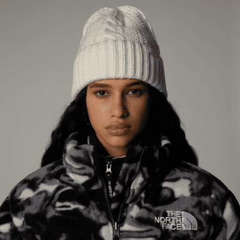 Czapki The North Face OH MEGA BEANIE WOMEN NMF DARK CHESTNUT