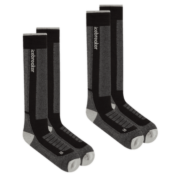 Podkolanówki Icebreaker Merino Blend Ski+ Medium OTC 2 Pack Men BLACK/ETHER/GRAPHITE