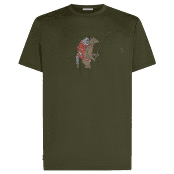 Koszulka z krótkim rękawem Icebreaker Merino 150 Tech Lite SS Tee Bear Catch Men DK LODEN