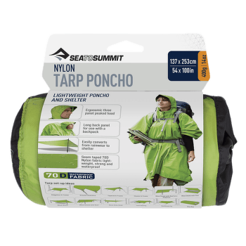 Ponczo Sea to Summit Tarp Poncho Green (GN)