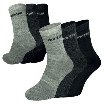 Skarpety Northman Liner Merino 3-pack Mix