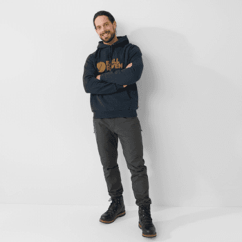 Bluza Fjällräven Fjällräven Logo Hoodie Men Dark Navy