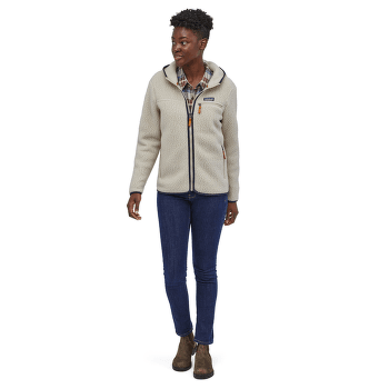 Bluza Patagonia Retro Pile Hoody Women Natural w/Ellwood Green