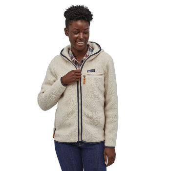 Bluza Patagonia Retro Pile Hoody Women Natural w/Ellwood Green