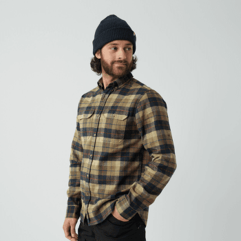 Koszula z długim rękawem Fjällräven Singi Heavy Flannel Shirt Men Autumn Leaf-Dark Navy