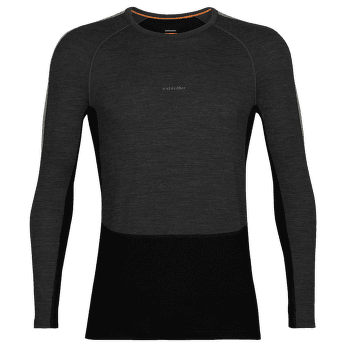Koszulka z długim rękawem Icebreaker 200 ZoneKnit LS Crewe Men JET HTHR/BLACK/METRO HTHR/CB