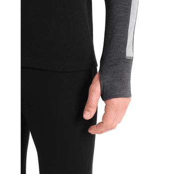 Pulower (zapięcie 3/4) Icebreaker 260 ZoneKnit LS Half Zip Men JET HTHR/BLACK/METRO HTHR/CB
