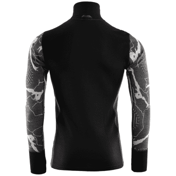 Pulower (zapięcie 3/4) Aclima Lars Monsen Femunden Polo Jet Black/Marengo/Femunden Dark