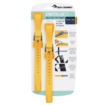 Pasek Sea to Summit Stretch-Loc 30 - 20mm x 750mm 2 Pack Yellow (YW)