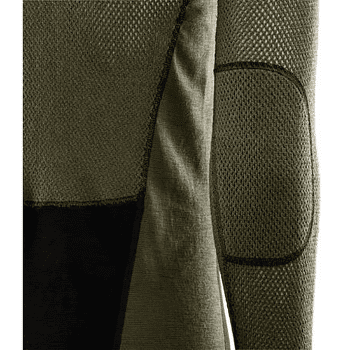 Koszulka z długim rękawem Aclima WoolNet Mockneck Shirt Men Jet Black / Olive Night / Dill