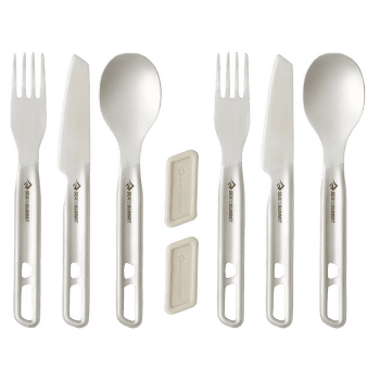 Sztućce Sea to Summit Detour Stainless Steel Cutlery Set - [2P] [6 Piece] Stainless Steel Grey