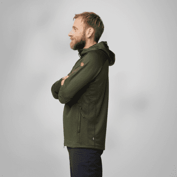 Bluza Fjällräven Abisko Grid Fleece Hoodie Men Mountain Blue