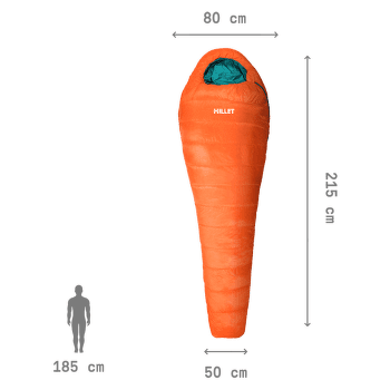 Śpiwór Millet LIGHT DOWN 5° VERMILLON NEW