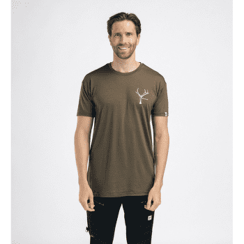 Koszulka z krótkim rękawem Aclima LightWool Tee Print Horn Men Jet Black